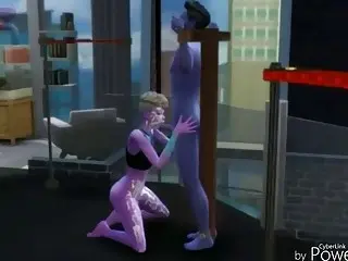 BDSM sex with cartoon animation and some horny characters too